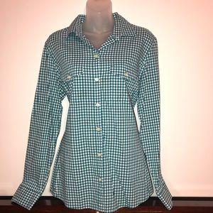 Banana Republic Women's Checkered Soft Wash Shirt